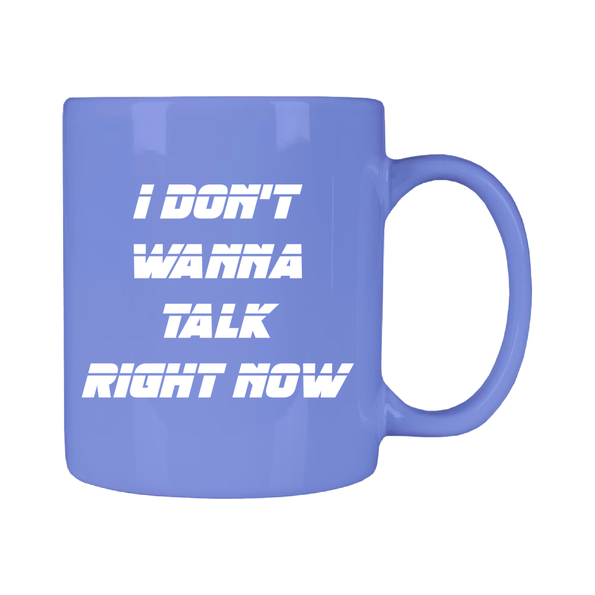 I DON'T WANNA TALK RIGHT NOW MUG