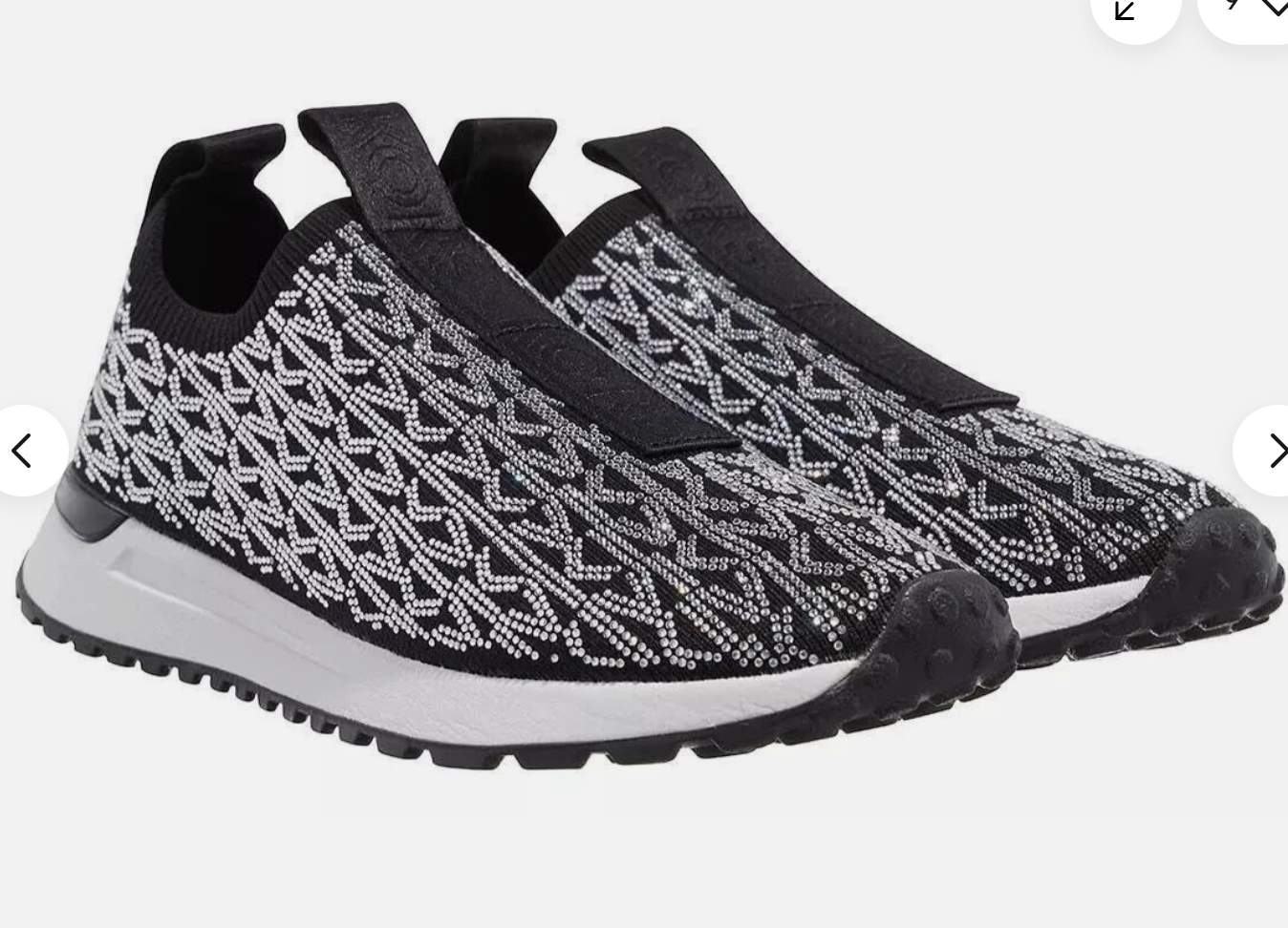 SILVER RHINESTONE SNEAKERS