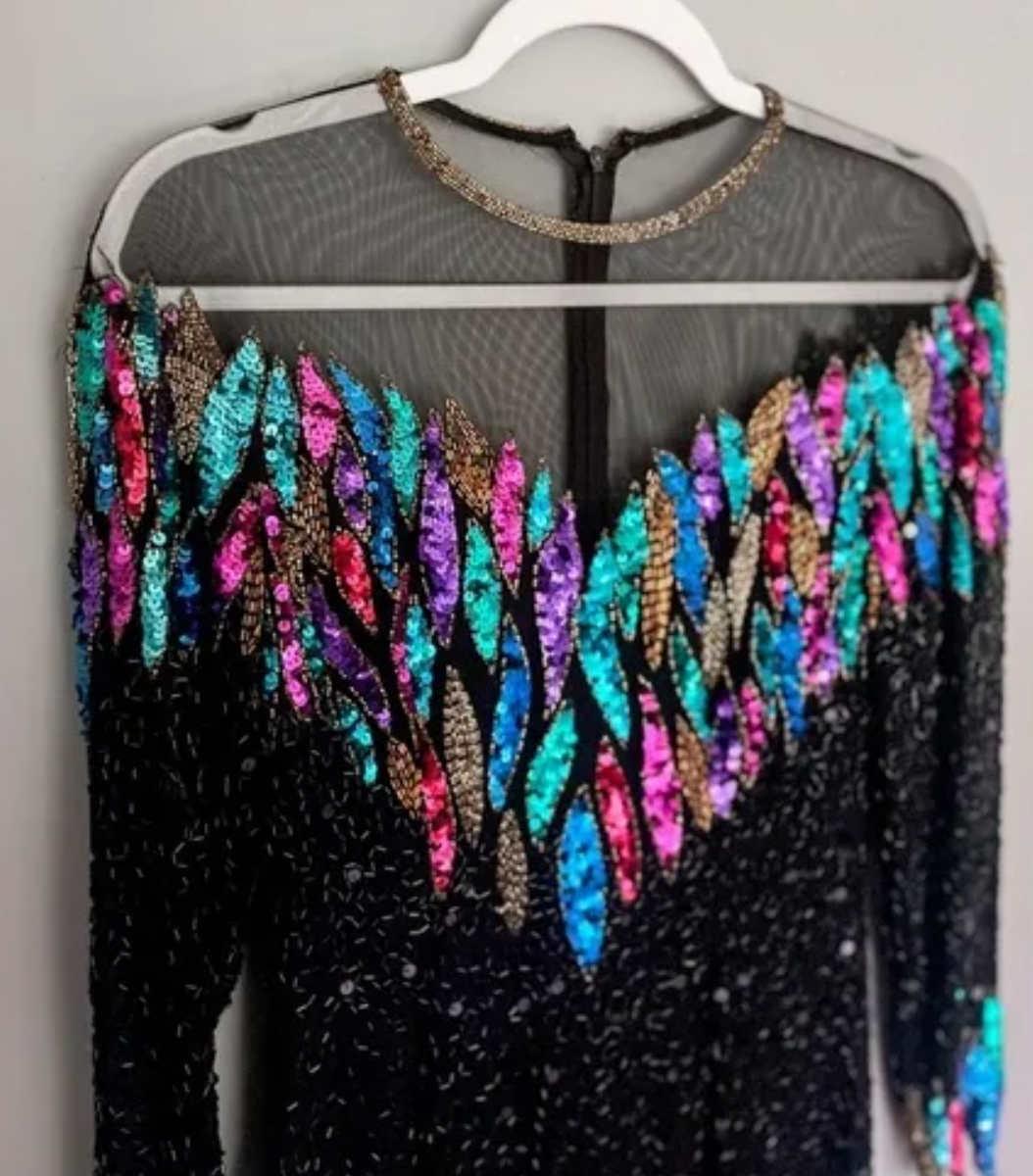 VINTAGE 80s SEQUIN DRESS