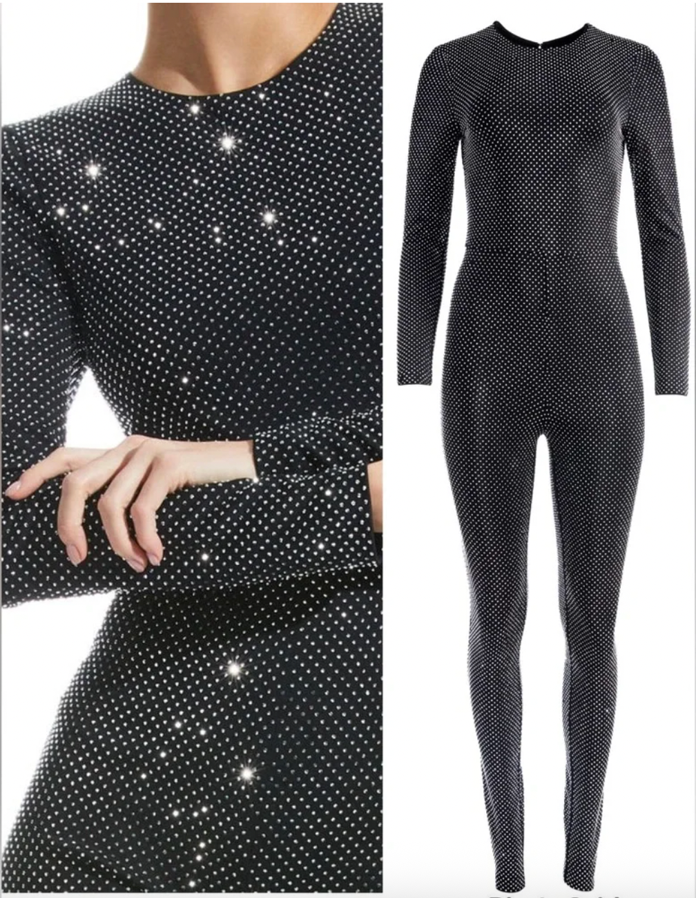 FULL RHINESTONE CATSUIT