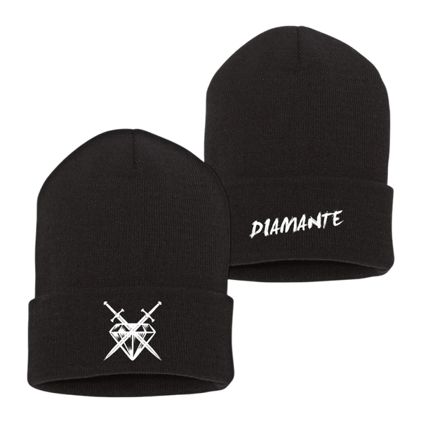 DIAMANTE LOGO BEANIE
