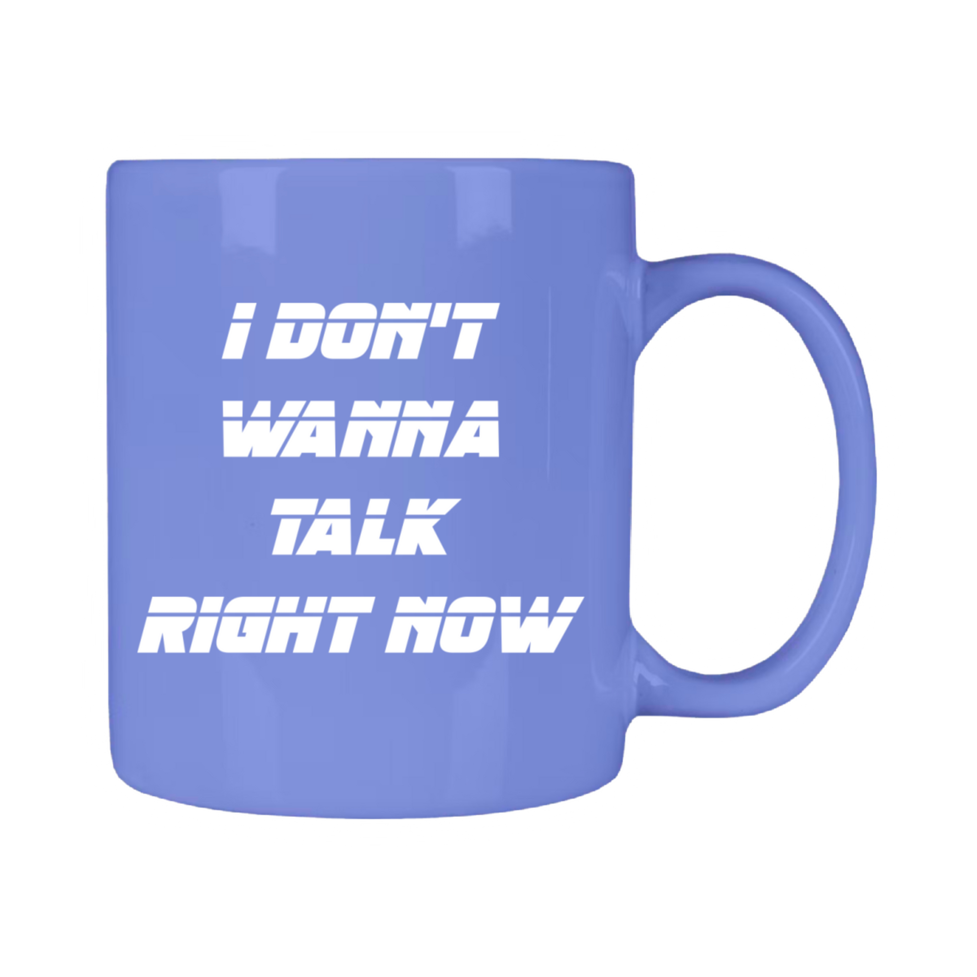 I DON'T WANNA TALK RIGHT NOW MUG